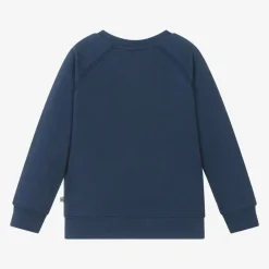 Frugi Boys Blue Cotton Crocodile Sweatshirt Discount