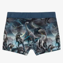 Molo Boys Blue Cotton Dinosaur Boxers (2 Pack) Online