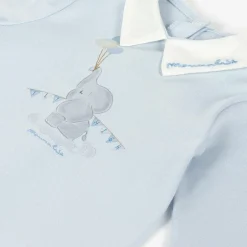 Monnalisa Boys Blue Cotton Disney Babygrow Sale