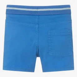 Mayoral Boys Blue Cotton Drawstring Shorts Clearance