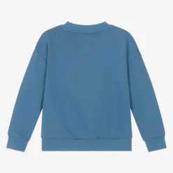 KENZO KIDS Boys Blue Cotton Elephant Sweatshirt