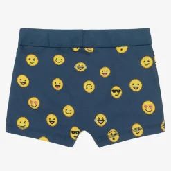 Molo Boys Blue Cotton Emoji Boxers (2 Pack) Best