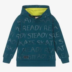 Boboli Boys Blue Cotton Hoodie Best