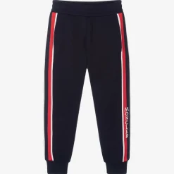 Moncler Enfant Boys Blue Cotton Joggers Best