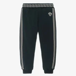 Versace Boys Blue Cotton Joggers Hot