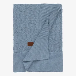 Mayoral Newborn Boys Blue Cotton Knit Blanket (96cm) Discount