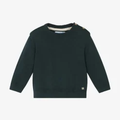 Mayoral Boys Blue Cotton Knit Sweater Discount