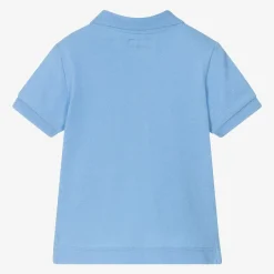 Mayoral Boys Blue Cotton Piqué Polo Shirt Online