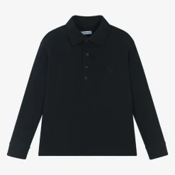 Mayoral Boys Blue Cotton Polo Shirt Hot