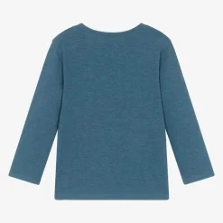 Hatley Boys Blue Cotton Racing Car Top New