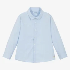 Mayoral Boys Blue Cotton Shirt Hot