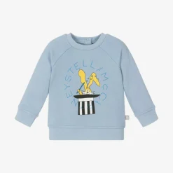 Stella McCartney Kids Boys Blue Cotton Sweatshirt Outlet