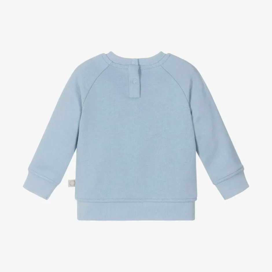 Stella McCartney Kids Boys Blue Cotton Sweatshirt Outlet