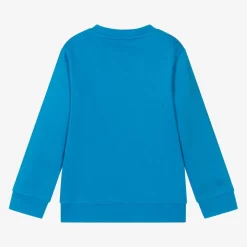 Stella McCartney Kids Boys Blue Cotton Sweatshirt