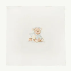 Jamiks Boys Blue Cotton Teddy Muslins (2 Pack)