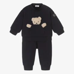 Il Gufo Boys Blue Cotton Teddy Tracksuit Outlet
