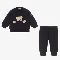 Il Gufo Boys Blue Cotton Teddy Tracksuit Outlet
