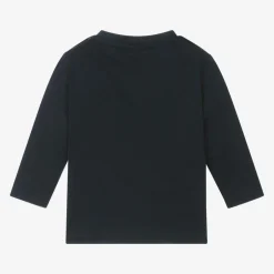 BOSS Boys Blue Cotton Top Clearance