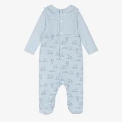 Babidu Boys Blue Cotton Toys Babygrow Sale