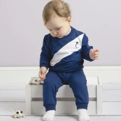 Caramelo Kids Boys Blue Cotton Tracksuit Online
