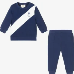 Caramelo Kids Boys Blue Cotton Tracksuit Online