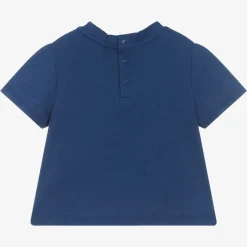 Emporio Armani Boys Blue Cotton T-Shirt Best