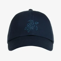 Vilebrequin Boys Blue Cotton Turtle Cap Best