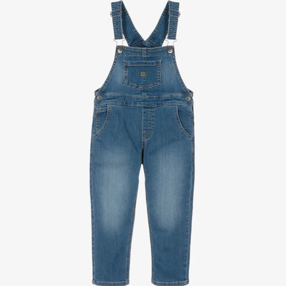 Mayoral Boys Blue Denim Dungarees New
