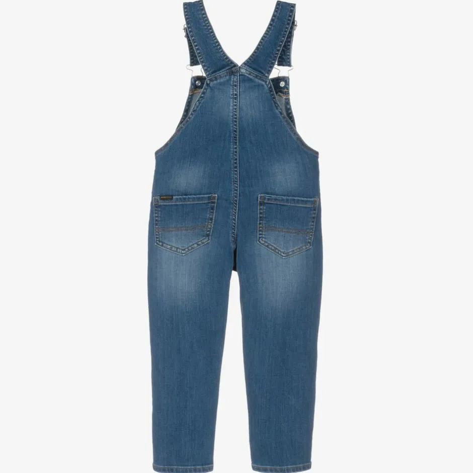 Mayoral Boys Blue Denim Dungarees New