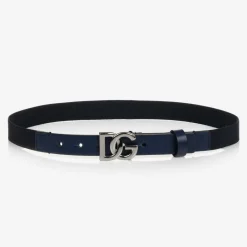 Dolce amp; Gabbana Boys Blue DG Elasticated Belt Sale