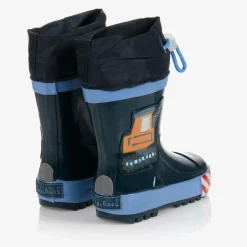 Playshoes Boys Blue Digger Rain Boots New