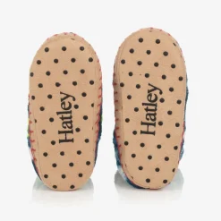 Hatley Boys Blue Dinosaur Bones Slippers