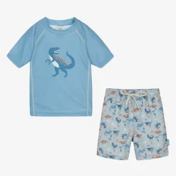 Playshoes Boys Blue Dinosaur Swim Set (UPF40+)
