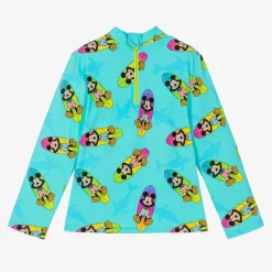 MC2 Saint Barth Boys Blue Disney Swim Top (UPF50+) New