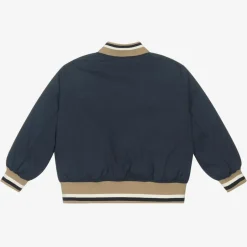 Burberry Boys Blue Down Filled Bomber Jacket Discount