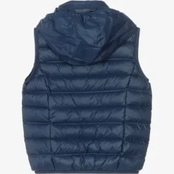 EA7 Emporio Armani Boys Blue Down Padded Gilet Outlet