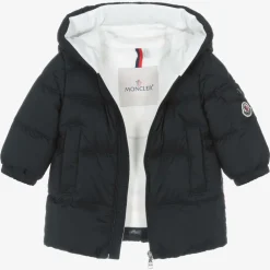 Moncler Enfant Boys Blue Down Padded Marat Parka Coat