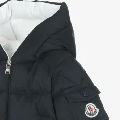Moncler Enfant Boys Blue Down Padded Marat Parka Coat