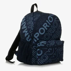 Emporio Armani Boys Blue Eagle Backpack (37cm)