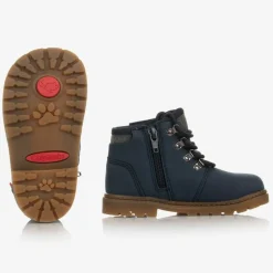 Chipmunks Boys Blue Faux Leather Boots