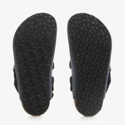 Birkenstock Boys Blue Faux Leather Clog Sandals New