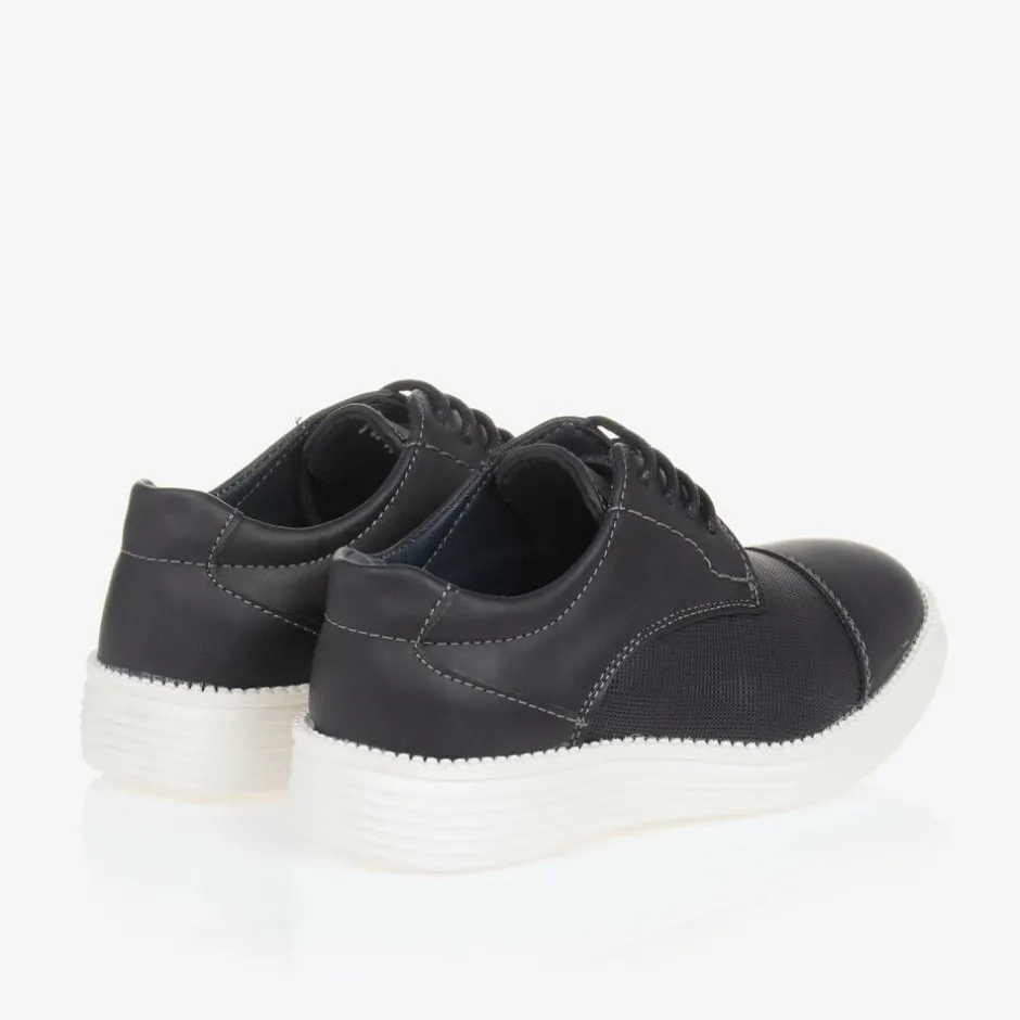 Sevva Boys Blue Faux Leather Shoes New