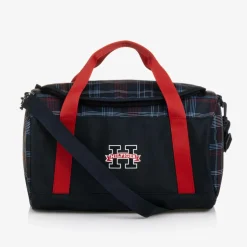 Tommy Hilfiger Boys Blue Global Stripe Check Sports Bag Best