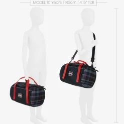 Tommy Hilfiger Boys Blue Global Stripe Check Sports Bag Best