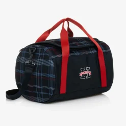 Tommy Hilfiger Boys Blue Global Stripe Check Sports Bag Best