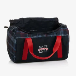 Tommy Hilfiger Boys Blue Global Stripe Check Sports Bag Best