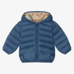 Mayoral Boys Blue Hooded Puffer Jacket Outlet