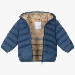 Mayoral Boys Blue Hooded Puffer Jacket Outlet