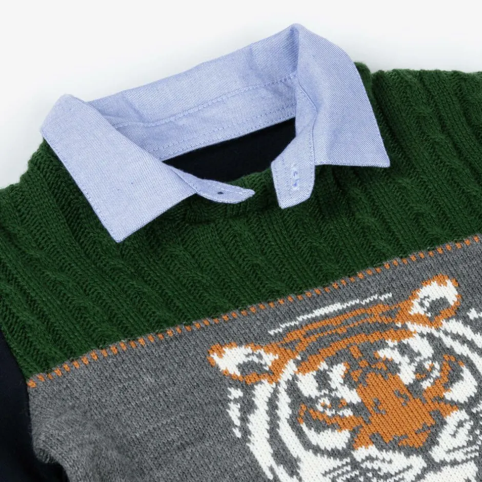 Lapin House Boys Blue Jersey & Knitted Sweatshirt Sale