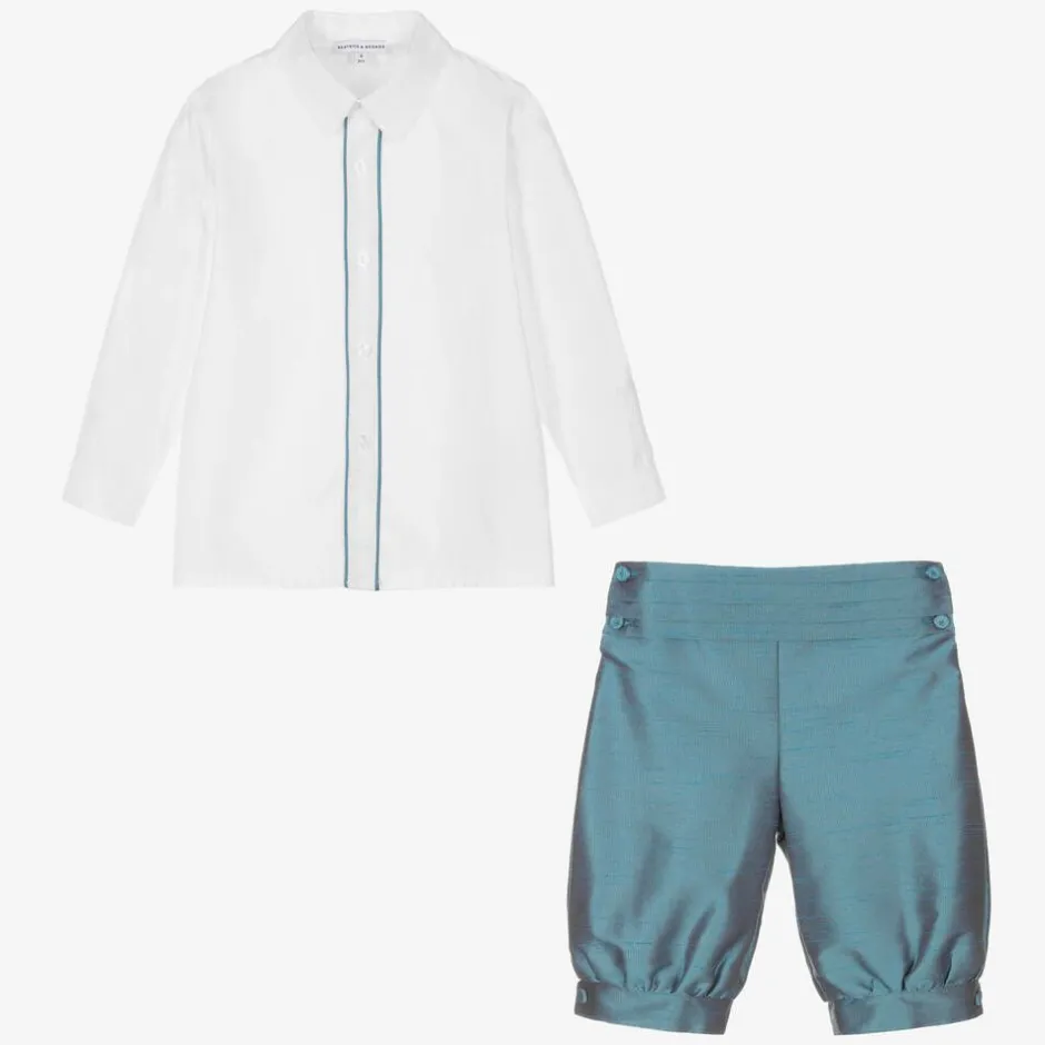 Beatrice amp; George Boys Blue Knickerbocker Shorts Set Online